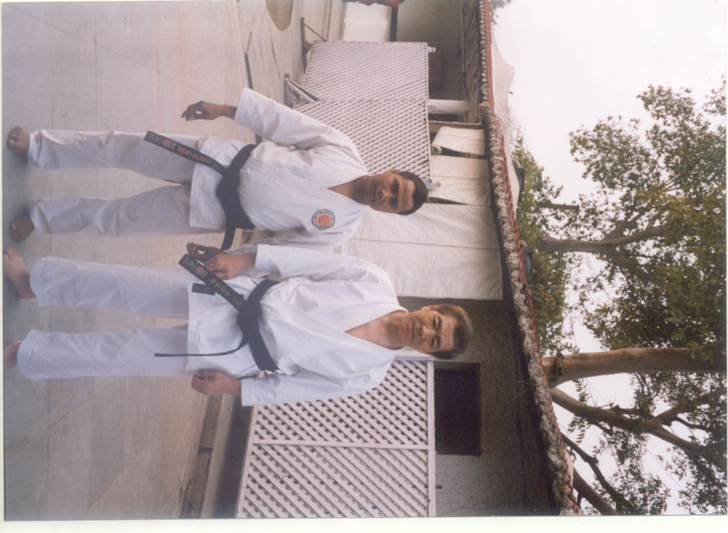 Ram Babu with Grand Master Hirokazu Kanazawa